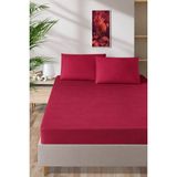 Pierre Cardin Pamuk Saten Lastikli Çarşaf 180X200 - Bordo - 180 x 200
