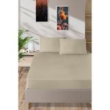 Pierre Cardin Pamuk Saten Lastikli Çarşaf 200X20 - Bej - 200 x 200