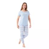 Pierre Cardin Pamuklu Lastikli Paça Kısa Kol Bayan Pijama Takım