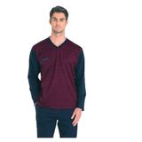 pierre cardin paris Pierre Cardin Jakarlı V Yaka Pijama Takımı, XL, THCL6VR01PC, Bordo, erkek
