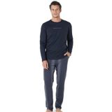 pierre cardin paris Pierre Cardin Pamuk Pijama Takım, 2XL, PC6095PENT, Lacivert, erkek