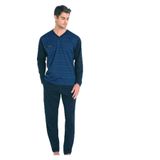 pierre cardin paris Pierre Cardin Pamuk Pijama Takımı Koyu Saks, XL, THCL6VR01PC, Koyu Saks, erkek