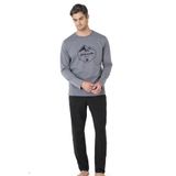pierre cardin paris Pierre Cardin Pamuk Pijama Takımı, L, PC6097PENT, Koyu Gri, erkek