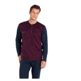 pierre cardin paris Pierre Cardin Pamuk Pijama Takımı, L, THCL6VR08PC, Bordo, erkek