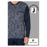 pierre cardin paris Pierre Cardin Pamuk Pijama Takımı, M, THCL6VR11PC, Lacivert, erkek