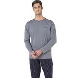 pierre cardin paris Pierre Cardin Pamuk Pijama Takımı, S, PC6099PENT, Koyu Gri, erkek