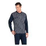 pierre cardin paris Pierre Cardin Pamuk Pijama Takımı, S, THCL6VR08PC, Lacivert, erkek