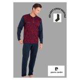 pierre cardin paris Pierre Cardin Pamuk Pijama Takımı, XL, THCL6VR11PC, Bordo, erkek