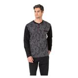 pierre cardin paris Pierre Cardin Pamuklu Jakarlı Pijama Takımı, M, QP6K1E1K1R, Siyah, erkek