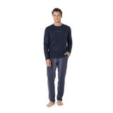pierre cardin paris Pierre Cardin Pamuklu Pijama Takımı, 2XL, P6C0C9C5C, Lacivert, erkek