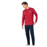 pierre cardin paris Pierre Cardin Pamuklu Pijama Takımı, 2XL, THCL6VR03PC, Bordo, erkek