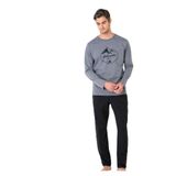 pierre cardin paris Pierre Cardin Pamuklu Pijama Takımı, L, THCLVR67PC, Koyu Gri, erkek