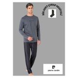 pierre cardin paris Pierre Cardin Pamuklu Pijama Takımı, S, THCLVR65PC, Füme, erkek