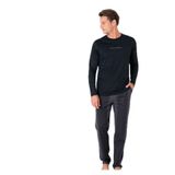 pierre cardin paris Pierre Cardin Pamuklu Pijama Takımı, XL, THCLVR65PC, Siyah, erkek