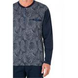 pierre cardin paris Pierre Cardin Penye Desenli Pijama Takımı, XL, 6.SO.1.WE.1.TO.1.P.C, Lacivert, erkek