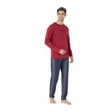 pierre cardin paris Pierre Cardin Pijama Takımı, 2XL, P6C0C9C5C, Bordo, erkek