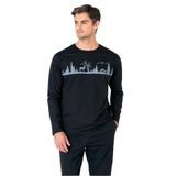 pierre cardin paris Pierre Cardin Uzun Kollu Pijama Takımı, L, PC-6104-CAG, Siyah, Erkek