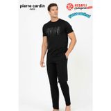 Pierre Cardin Paris Premium Erkek Bisiklet Yaka Pamuklu Penye Kısa Kollu Pijama Takım