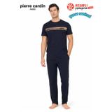 Pierre Cardin Paris Premium Erkek Kısa Kollu %100 Pamuklu Rahat Kalıp Pijama Takım