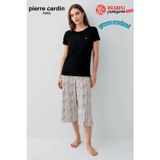 Pierre Cardin Paris Premium Kadın Modal Pamuklu Rahat Kesim Kısa Kollu Kapri Pijama Takım