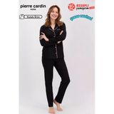 Pierre Cardin Paris Premium Seri Kadın Pamuklu Modal Rahat Kalıp Önden Düğmeli Kutulu Pijama Takım