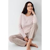 Pierre Cardin Paris Premium Seri Kadın Pamuklu Modal Rahat Kalıp Uzun Kollu Pijama Takım