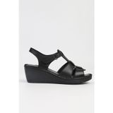 Pierre Cardin® | PC-5127-3013 Siyah-Kadın Dolgu Topuk Ayakkabı