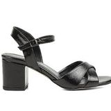 Pierre Cardin PC-51862-3066 Siyah Kırışık Kadın Terlik