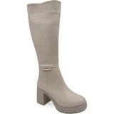 Pierre Cardin PC-52424 Topuklu Kadın Çizme - Krem