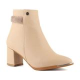 Pierre Cardin PC-54004 Kadın 6 cm Topuklu Bot - Bej