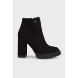 Pierre Cardin PC-54139 Siyah Süet Platform Topuklu Kadın Bot