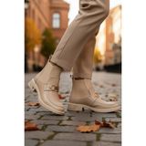 Pierre Cardin PC-55250 Z Krem Parlak Kadın Bot - Açık Krem