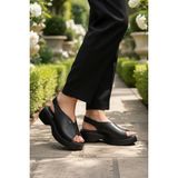 Pierre Cardin PC-7390 Z Siyah Kadın Sandalet