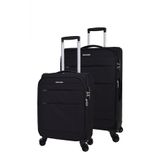 Pierre Cardin PC4200 Ultra Light Siyah Orta ve Kabin Boy Valiz Seti