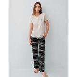 Pierre Cardin Pc9165-X Kadın Kısa Kol Büyük Beden Pijama Takımı