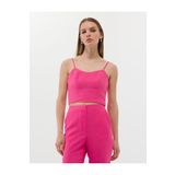 Pierre Cardin Pembe Crop Top Kolsuz Bluz 50269351-vr023