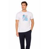 Pierre Cardin Penye Kısakol Pijama Takımı, Beyaz, M Beden, Erkek
