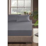 Pierre Cardin Penye Lastikli Çarşaf Tek Kişilik 100X200 cm Gri - 100 x 200 cm