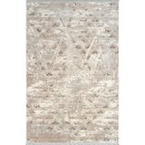 Pierre Cardin Pier Zen HG04A Krem Gri Viskon Akrilik Yumuşak Leke Tutmaz Silinebilir Halı KREM GRİ 160 x 230