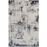 Pierre Cardin Pier Zen HG10A Krem Lacivert Viskon Akrilik Yumuşak Leke Tutmaz Silinebilir Halı KREM MAVİ 80 x 150