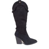 Pierre Cardin Pierre Cardin Siyah Western Kadın Çizme Bot Ayakkabı