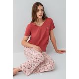 Pierre Cardin Pijama Takım, S, PC9195-S, Bordo, kadın
