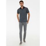 Pierre Cardin Polo Yaka Slim Fit Düz Siyah Erkek T-Shirt
