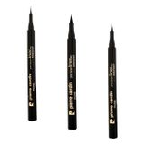 Pierre Cardin Precısıon Lıner Pen Waterproof- Mürekkep Etkili, Su Geçirmez Göz Sürmesi -Eyeliner-Siyah- 785 (3 paketi)