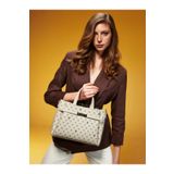 Pierre Cardin Premium Line Bej Monogram Kadın Omuz Çantası 05PO25Y10332