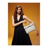 Pierre Cardin Premium Line Beyaz Monogram Kadın Omuz Çantası 05po25y10332