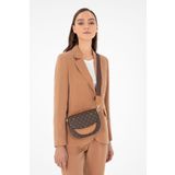 Pierre Cardin Premium Line Kahve Monogram Kadın Çapraz Omuz Çantası 05PC24K24302