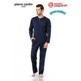Pierre Cardin Premium Seri Erkek Rahat Kesim Uzun Kol %100 Pamuk Penye Kutulu Çeyiz/Gündelik Pijama Takım