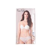 Pierre Cardin Push Up Sırt Detaylı Regular Beyaz Sütyen Takımı