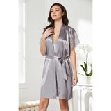 Pierre Cardin Royal Saten Dantelli Gecelik Sabahlık Takım 4438